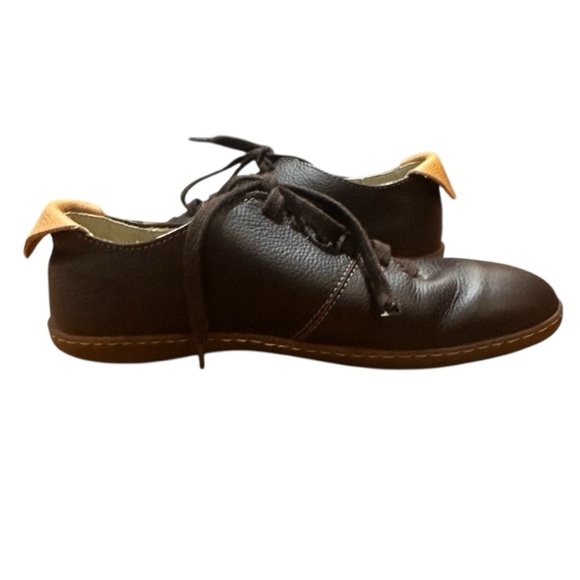 El Naturalista Brown Leather Oxfords EU 39 | Sustainable Minimalist Comfort Shoe